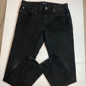 Gap black jeans slim straight